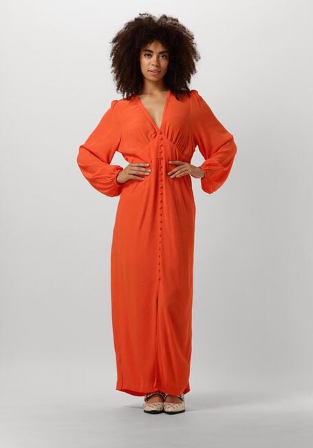Oranje SECOND FEMALE Maxi jurk EMUANUELLE SLIM DRESS - large