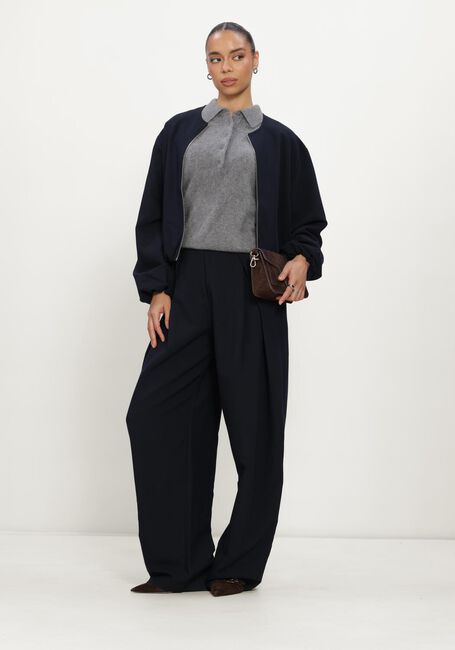 Donkerblauwe LINA LOCCHI Wijde broek LL-BERYL - large