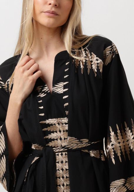 Zwarte NEMA Midi jurk N040 - large