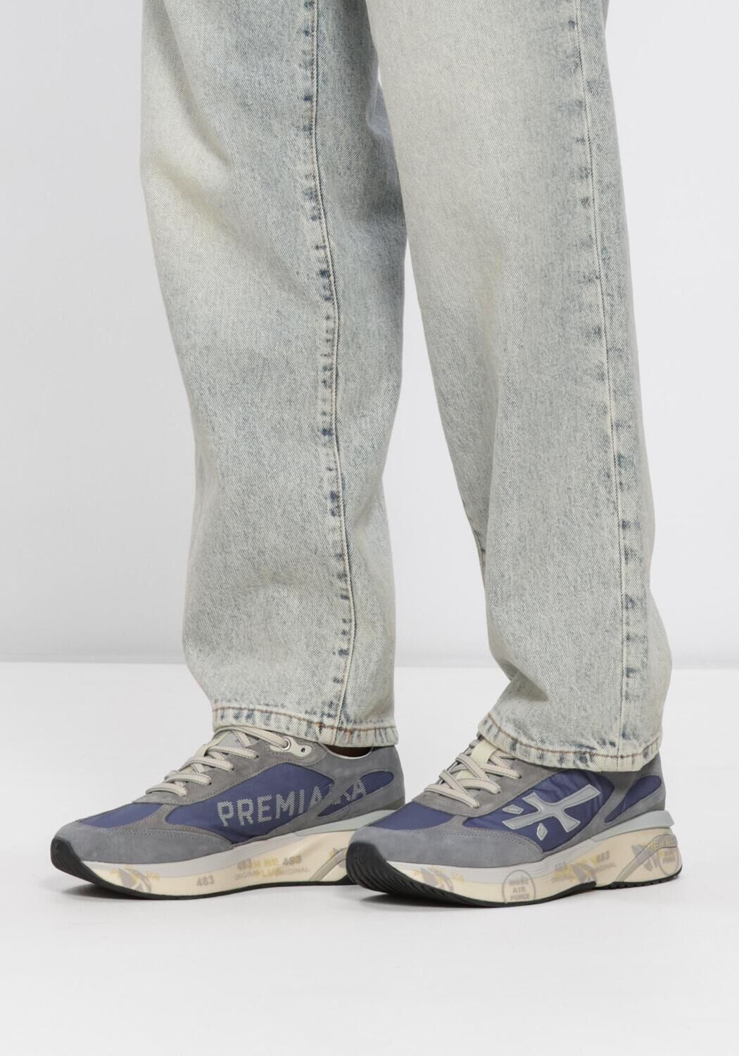 Blauwe PREMIATA Lage sneakers MOERUN - large