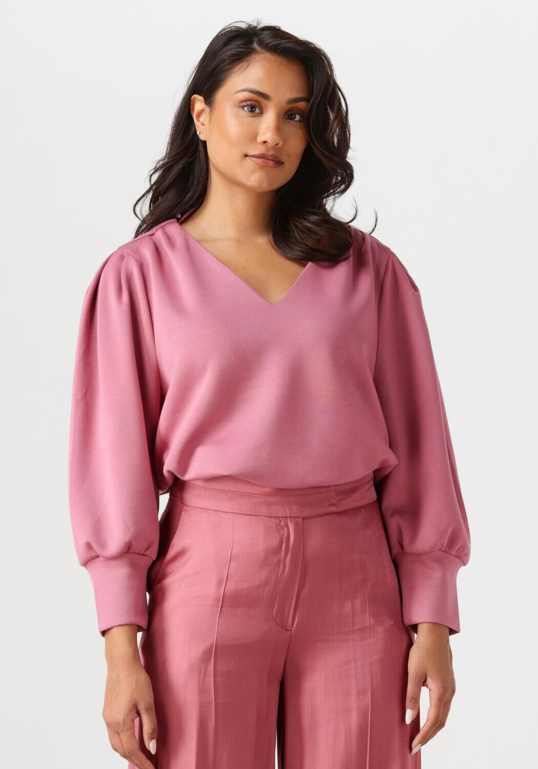 AAIKO Trui Dames Adry Vis 436, Maat: L, Kleur: Roze