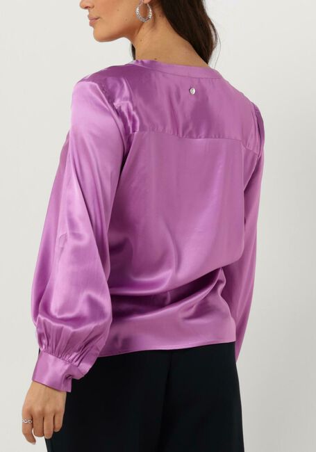 Paarse MOS MOSH Blouses ENFA SATIN BLOUSE - large