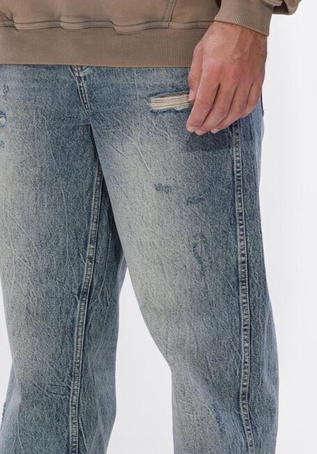 Blauwe REPRESENT Wide jeans R3 DISTRESSED BAGGY DENIM - large