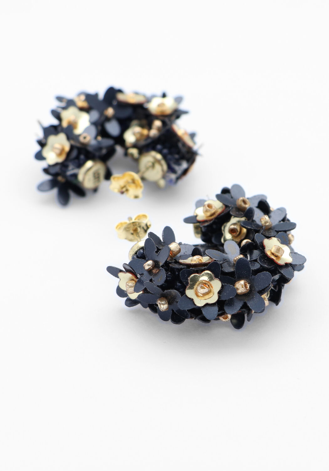 Blauwe LOTT. GIOIELLI Oorbellen SEQUIN FLOWER CREOLE S - large