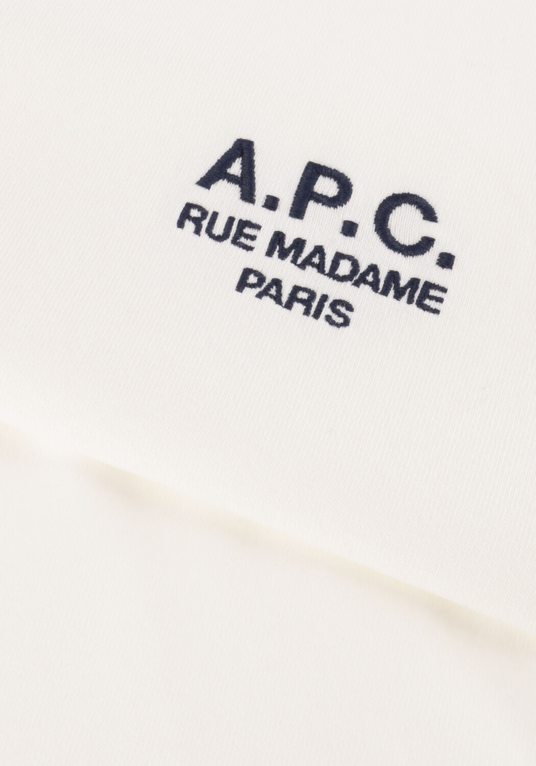 Ecru APC T-shirt T-SHIRT STANDARD RUE MADAME GOTS - large