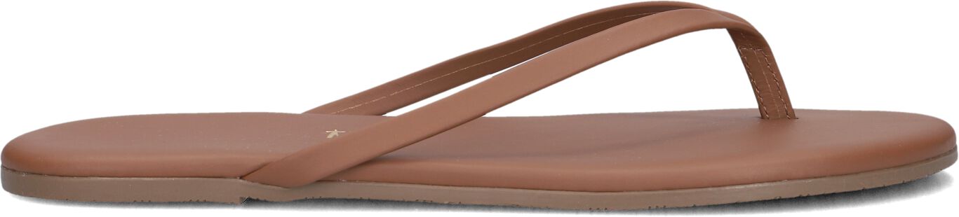 TKEES Teenslippers Dames Foundations Matte, Maat: 42, Materiaal: Leer, Kleur: Bruin afbeelding