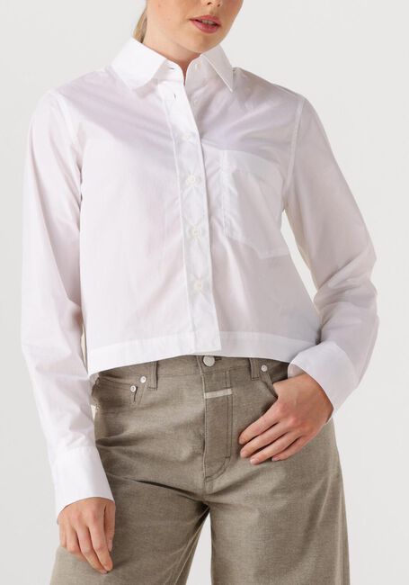 Witte CLOSED Blouses CROPPED CLASSIC SHIRT - large