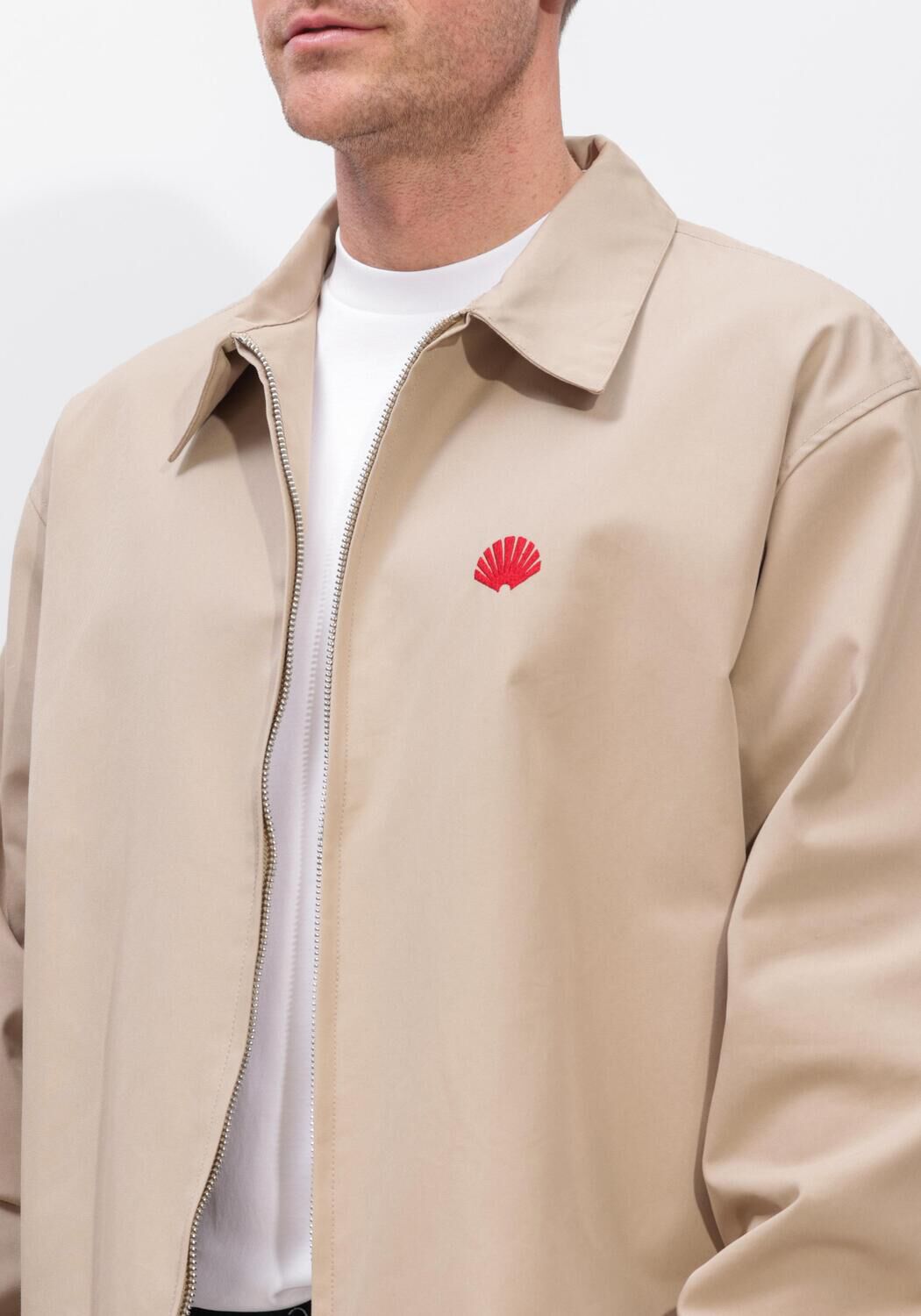 Beige NEW AMSTERDAM SURF ASSOCIATION Jack COACH JACKET - large