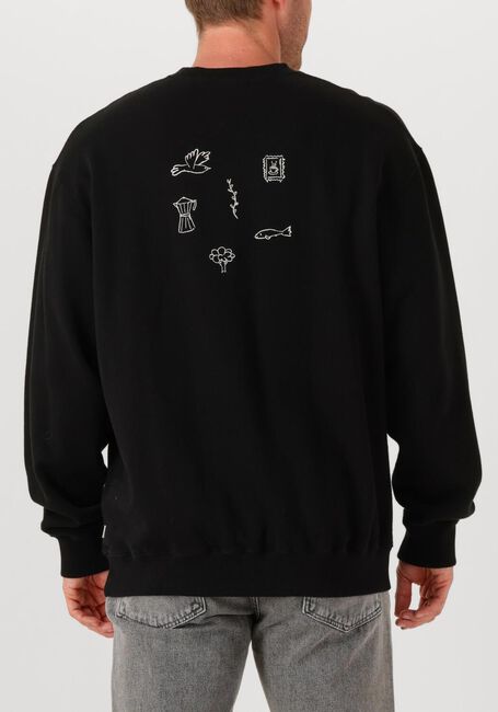 Zwarte FORÉT Sweater FIN SWEATSHIRT - large