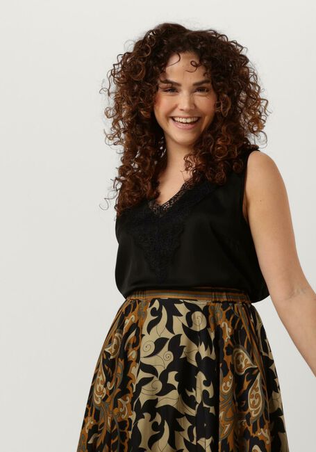 Zwarte SUMMUM Top TOP SILKY SATIN (2S2792) - large