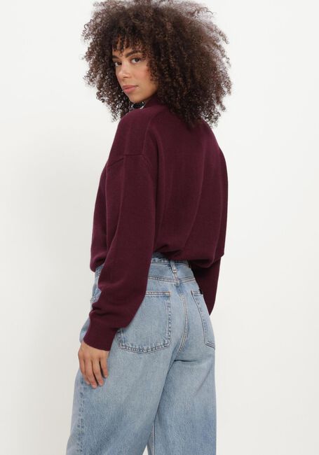 Bordeaux ANINE BING Trui LEE POLO SWEATER - large