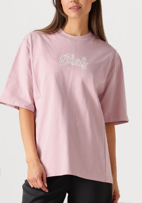 Paarse OLAF HUSSEIN T-shirt MODERN MAKER OVERSIZED TEE - large