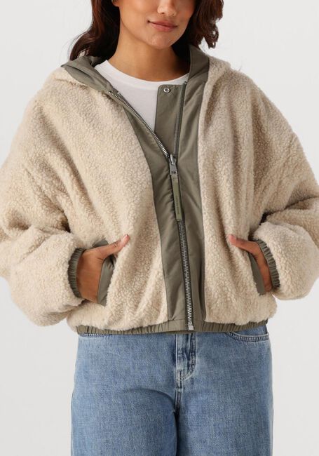 Beige CANADA GOOSE Teddy jas ALBERNI REVERSIBLE FLEECE - large