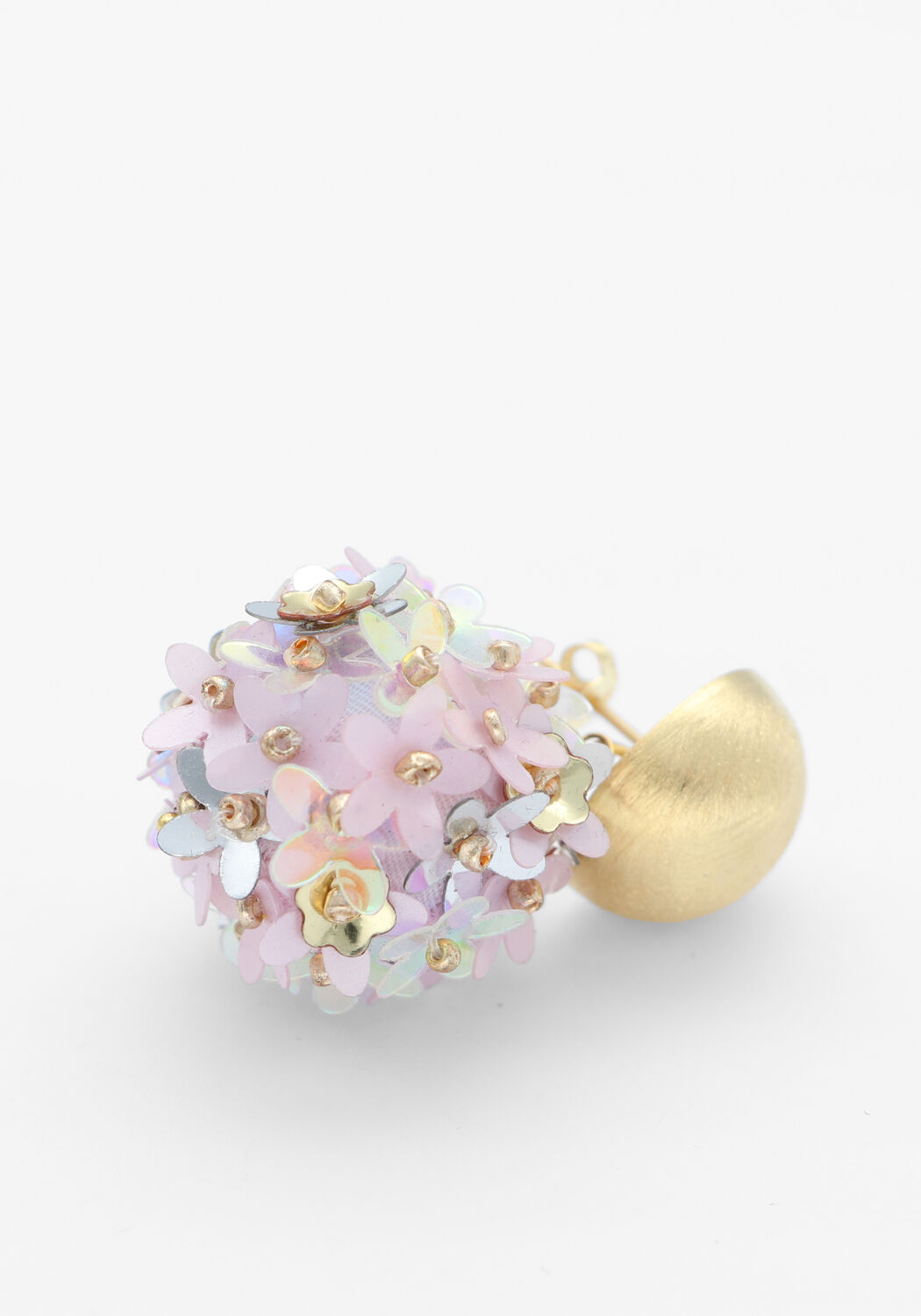 Goudkleurig LOTT. GIOIELLI Oorbellen SEQUIN FLOWER GLOBE M - large