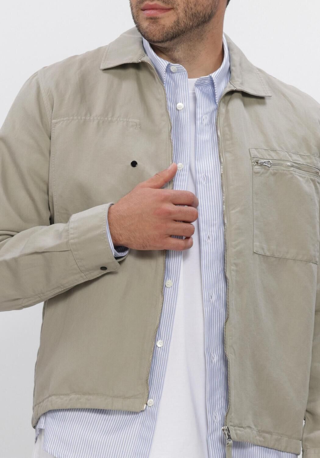 Lichtblauwe APC Casual overhemd CHEMISE NEW GREG - large