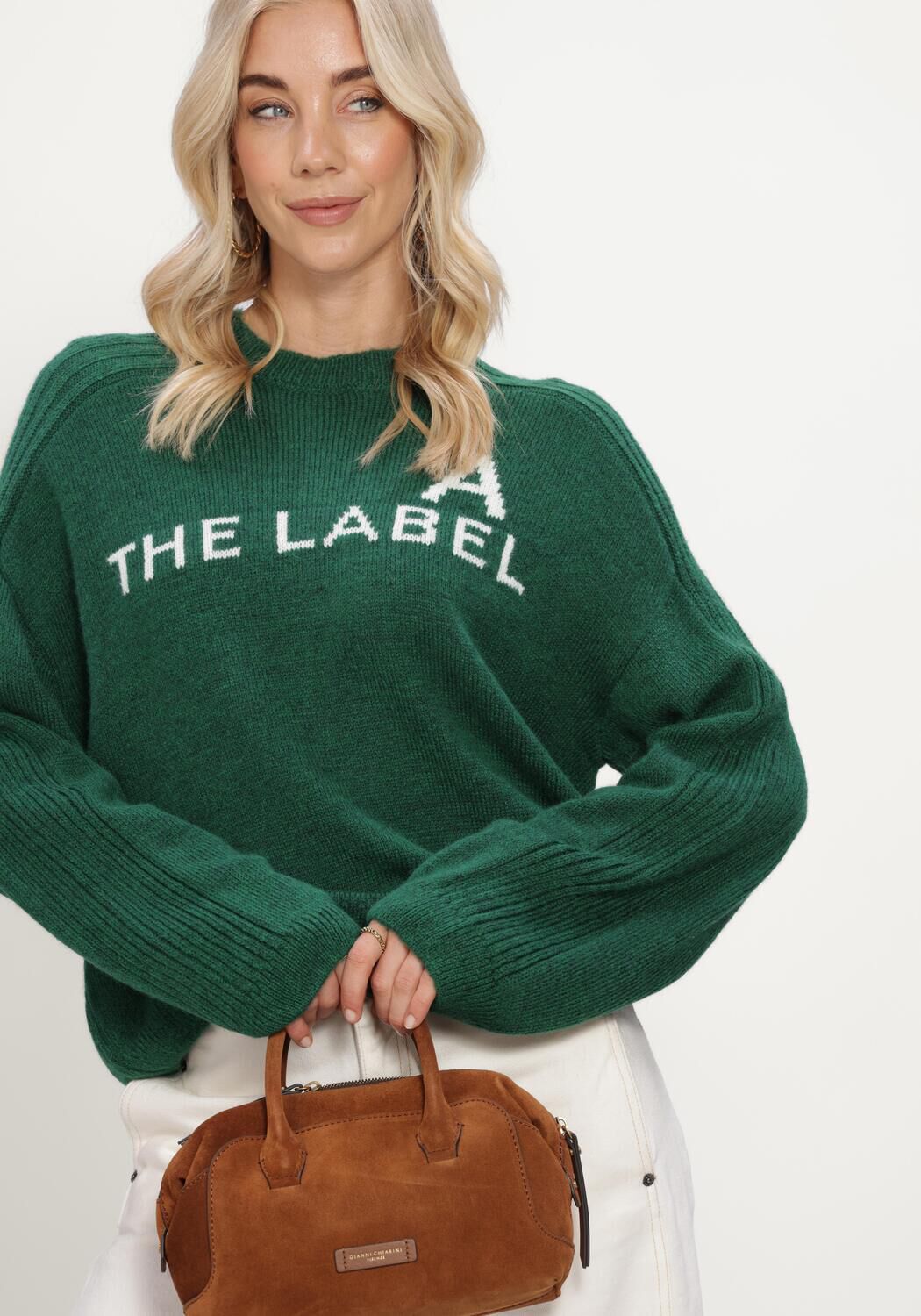 Groene ALIX THE LABEL Truien/vesten LADIES KNITTED THE LABEL PULLOVER - large