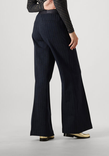 Blauwe SUMMUM Pantalon TROUSERS BOOT CUT PUNTO VINTAGE STRIPE - large