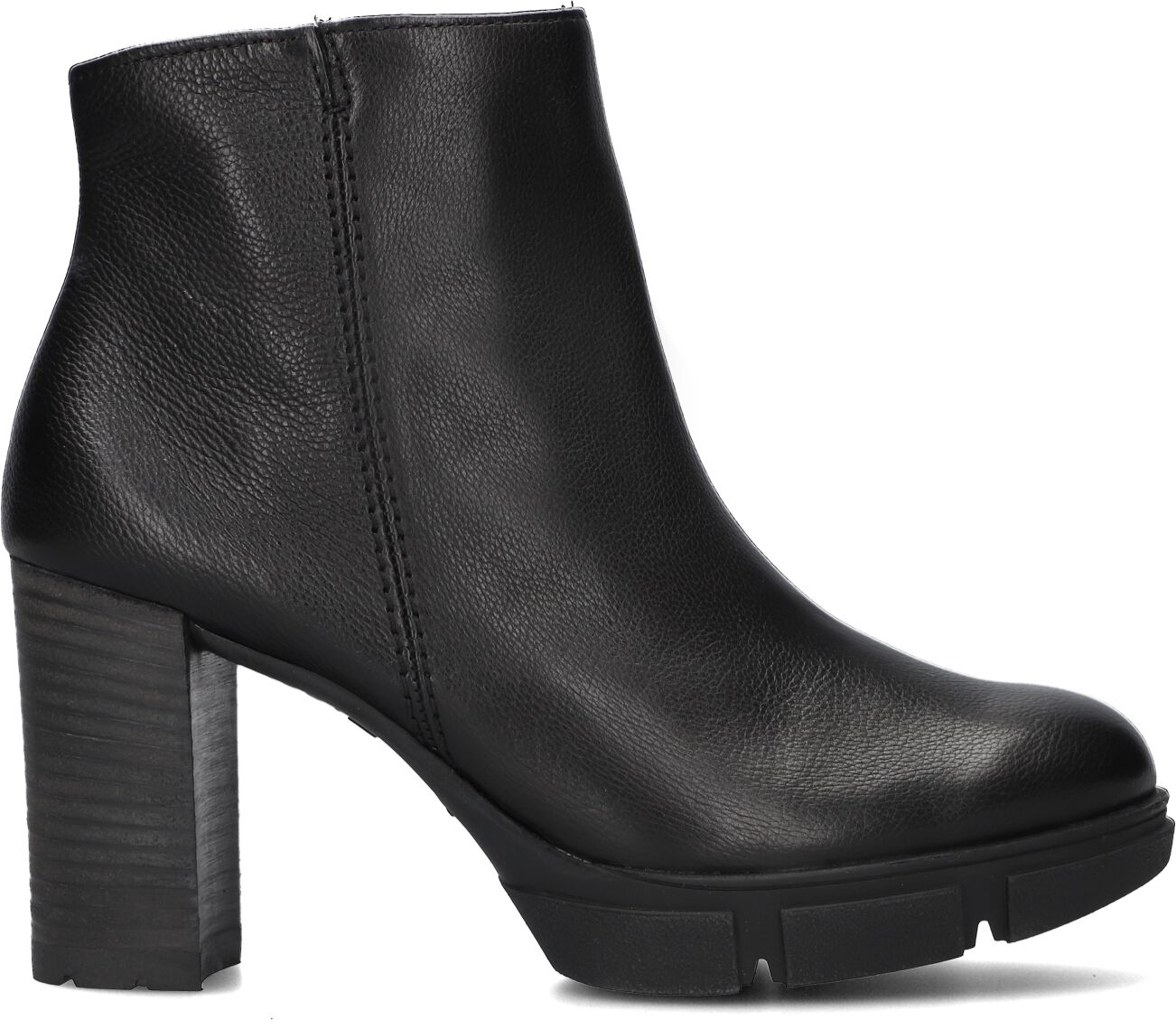 Paul Green Enkelboots Dames 8005, Maat: 39, Materiaal: Leer, Kleur: Zwart
