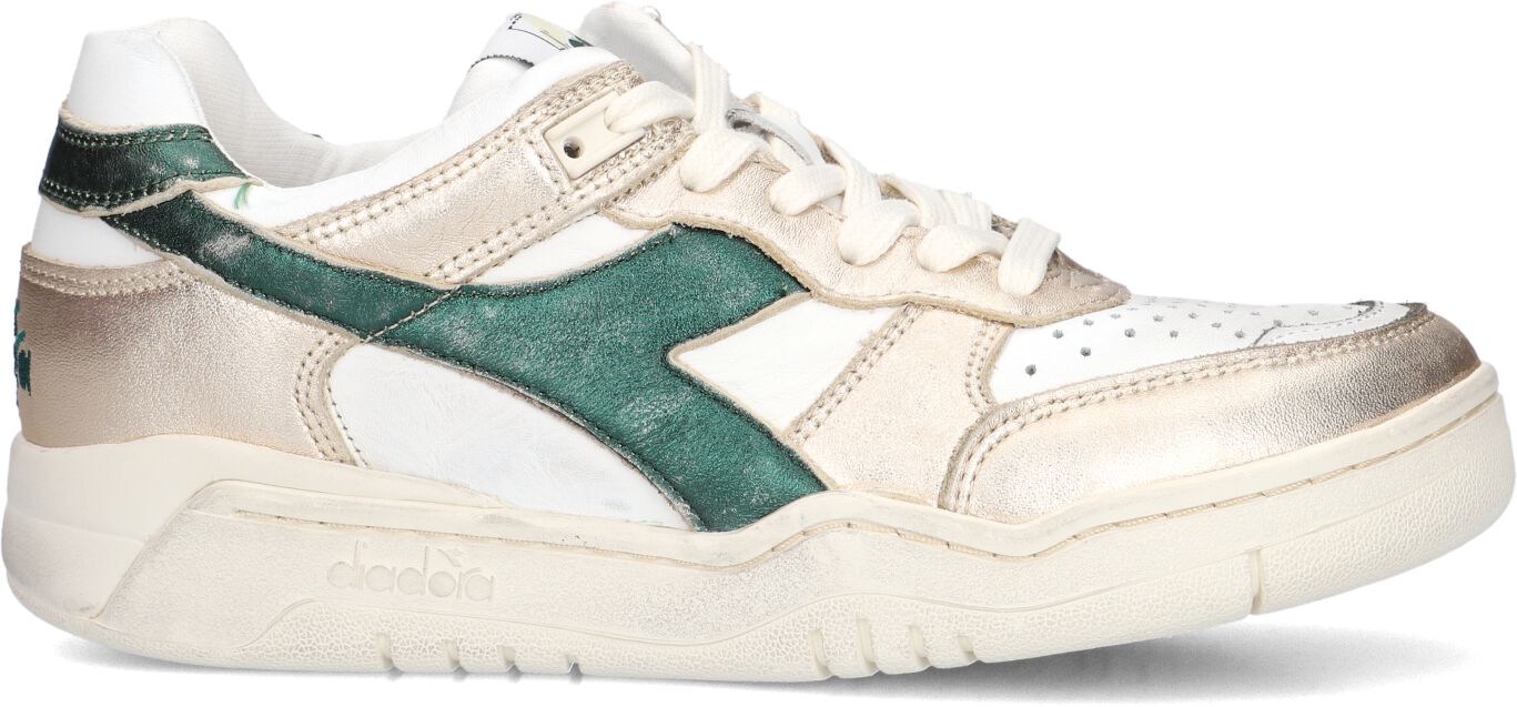 Diadora Heritage Lage Sneakers Dames B.560 Metal Mix Wn, Maat: 37, Materiaal: Leer, Kleur: Wit