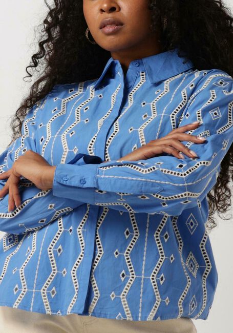 Lichtblauwe SUNCOO Blouses LYDIA - large