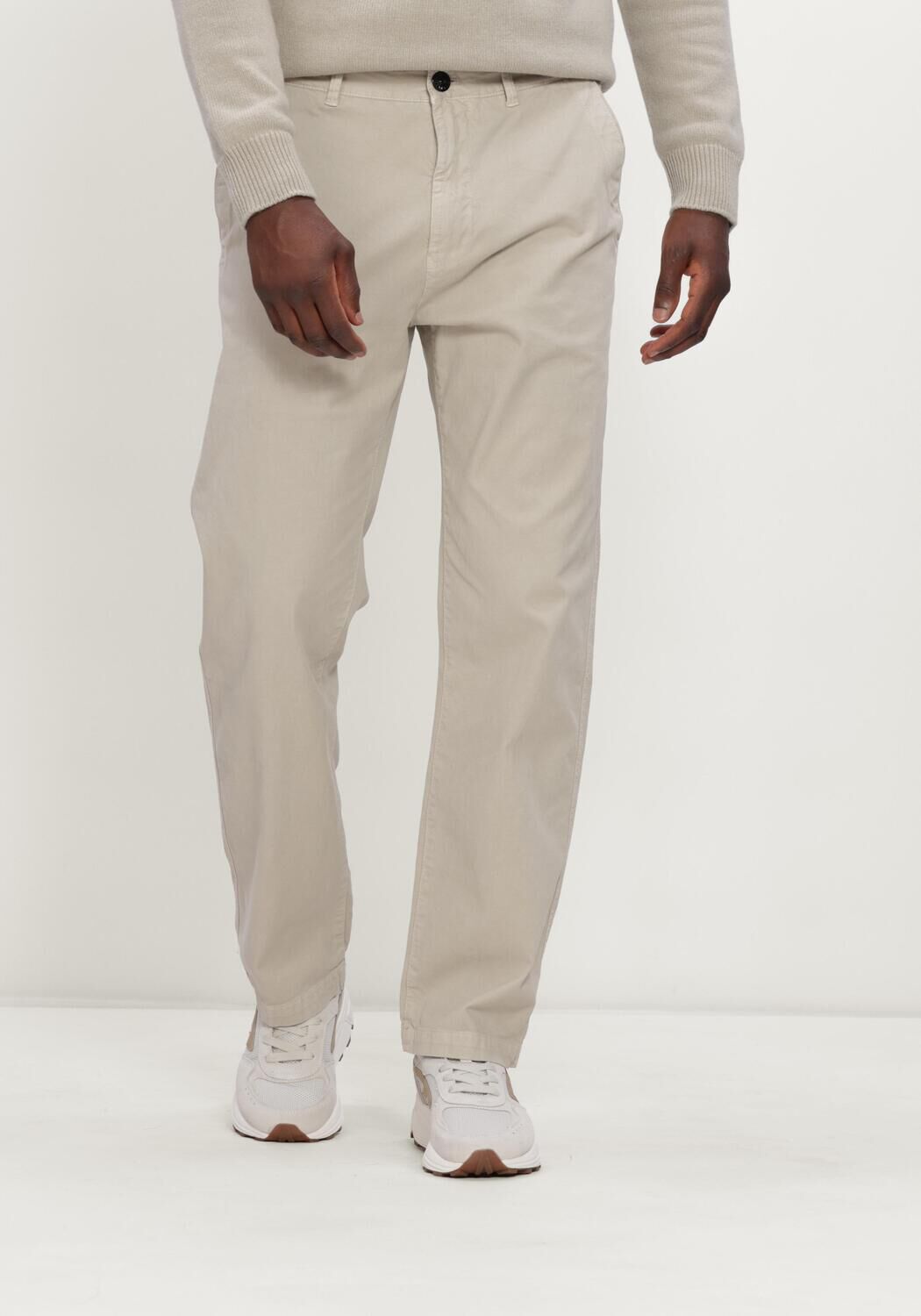 Beige STONE ISLAND Lange broeken TROUSERS S00L1 - large