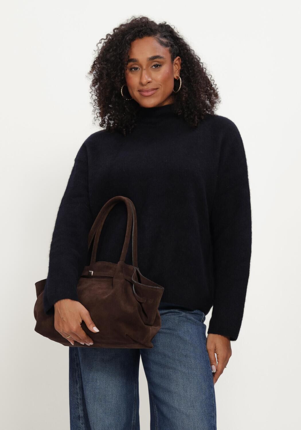 Donkerblauwe KNIT-TED Trui KIM PULLOVER - large