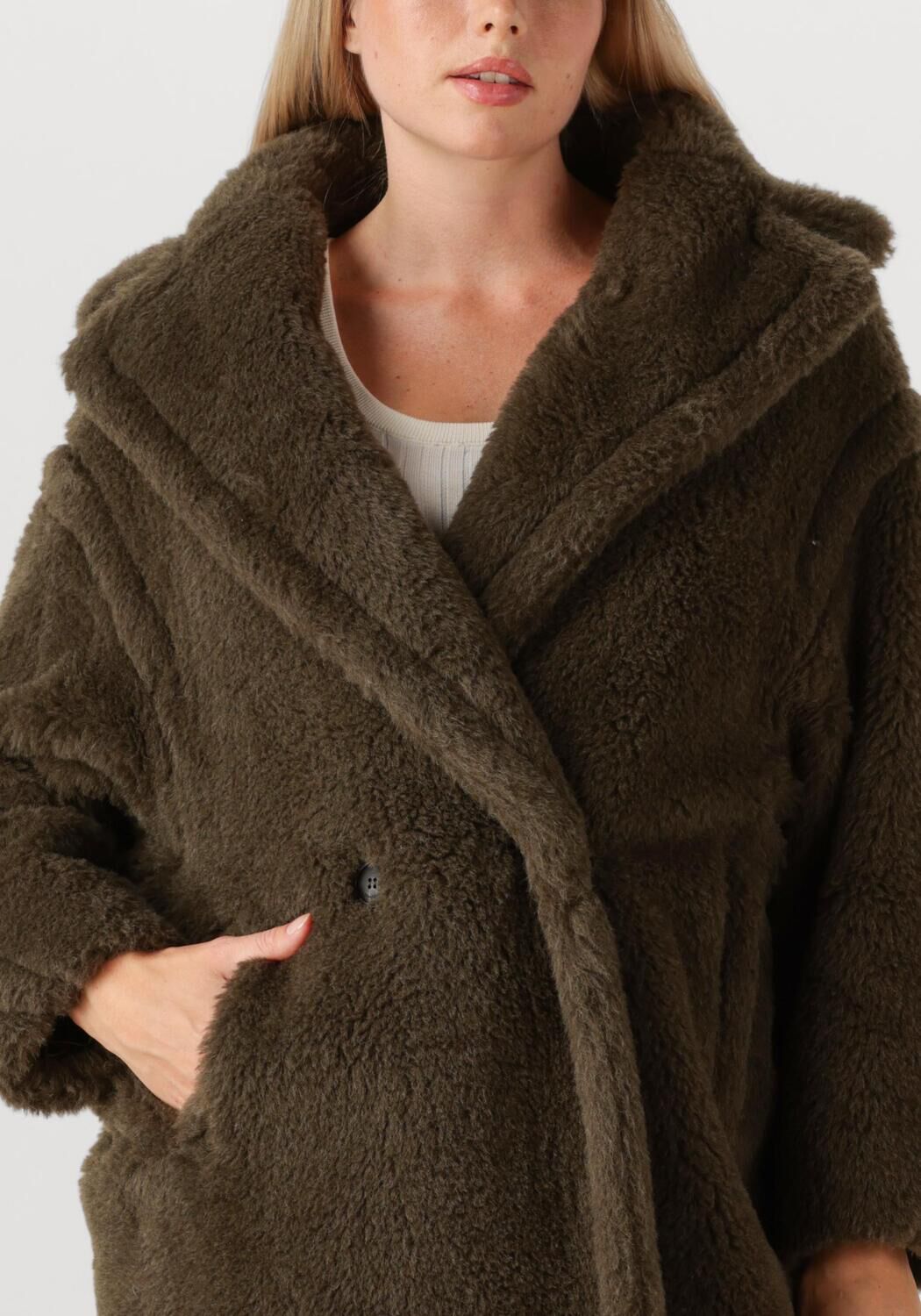 Khaki MAX MARA Teddy jas TEDGIRL - large