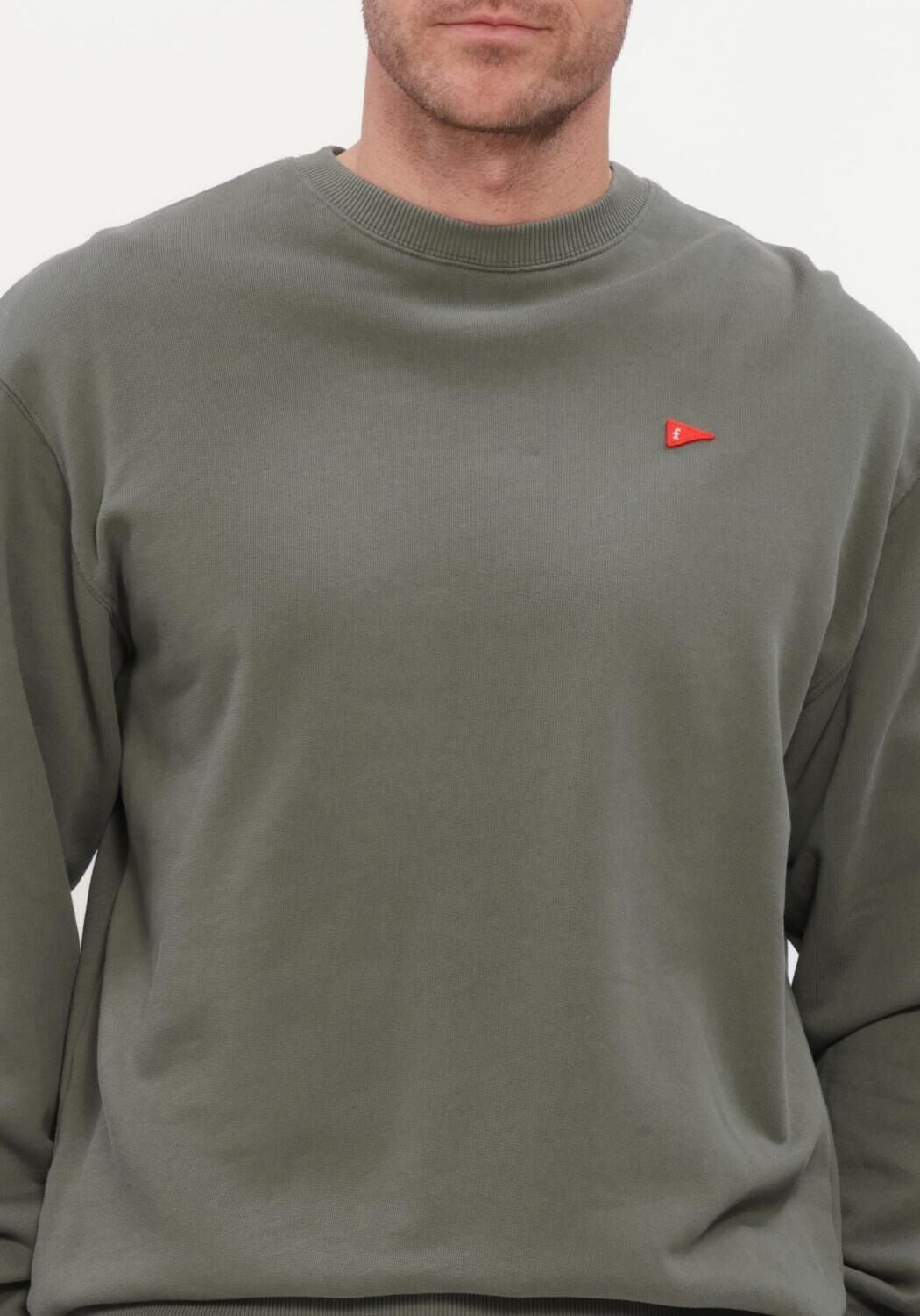 Olijf FOR&Eacute;T Trui FLAG SWEATSHIRT - large