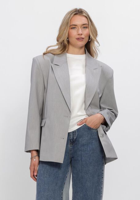 Grijze ALIX THE LABEL Blazer LADIES WOVEN CLEAN MIX BLAZER - large