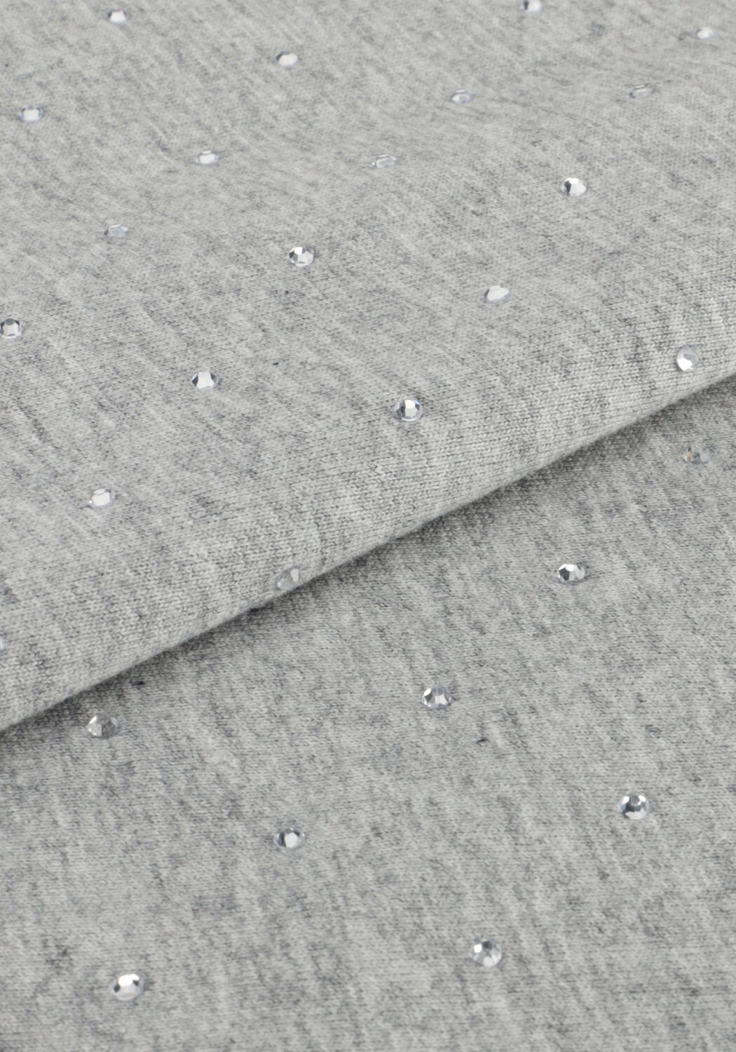 Grijze ALIX THE LABEL Blouses LADIES KNITTED STUDDED T-SHIRTS - large