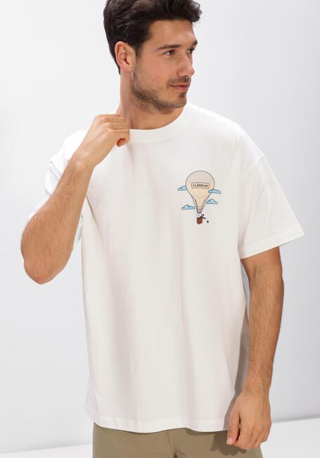 Witte FLANEUR T-shirt AERONAUTIQUE T-SHIRT - large