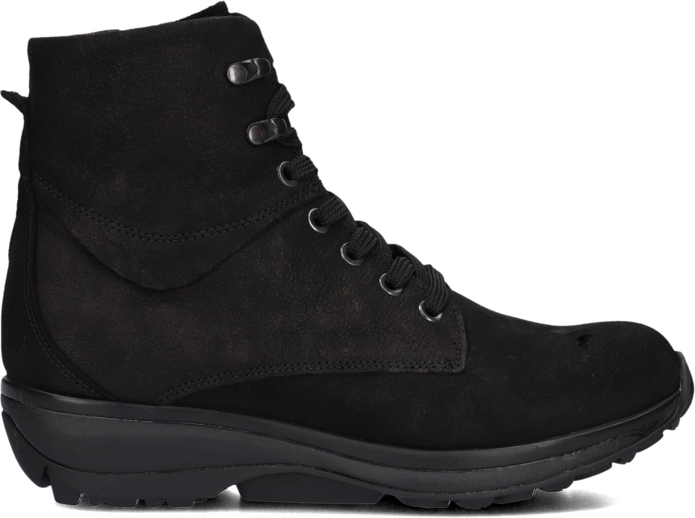 Xsensible Hoge Sneakers Dames Sue G Hoge Sneaker, Maat: 36, Materiaal: Nubuck, Kleur: Zwart