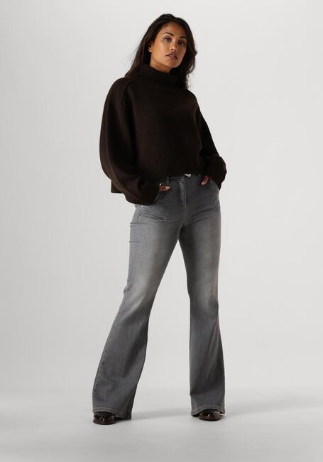 Grijze CAROLINE BISS Flared broek 4559 - large