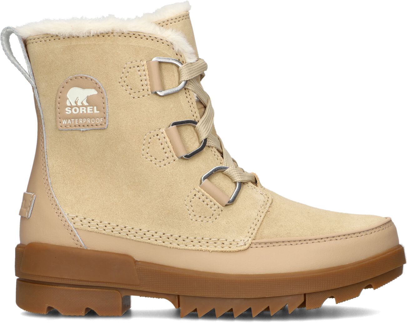 Sorel Veterboots Dames Torino Ii Wp, Maat: 37,5, Materiaal: Suède, Kleur: Beige