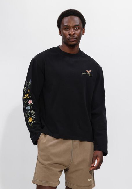 Zwarte BRAM'S FRUIT T-shirt ROBIN LONGSLEEVE - large