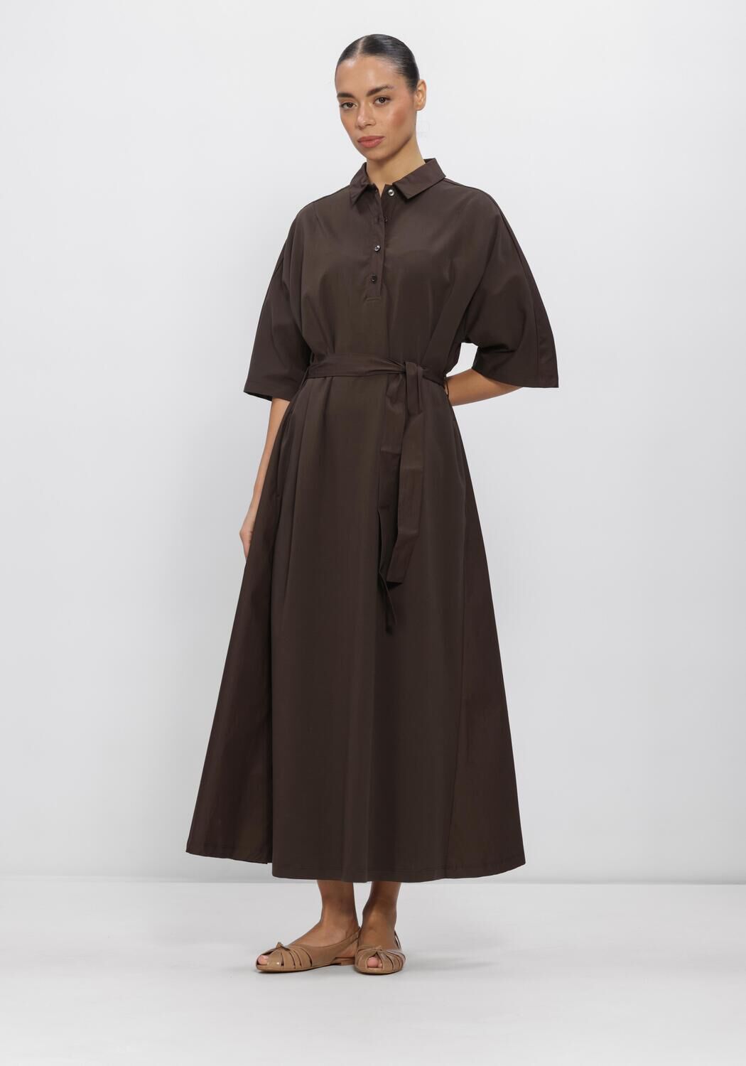 Bruine MAX MARA Jurken JERSEY DRESS - large