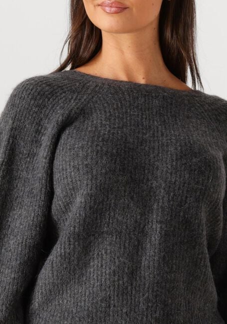 Donkergrijze SECOND FEMALE Trui FLARE KNIT - large