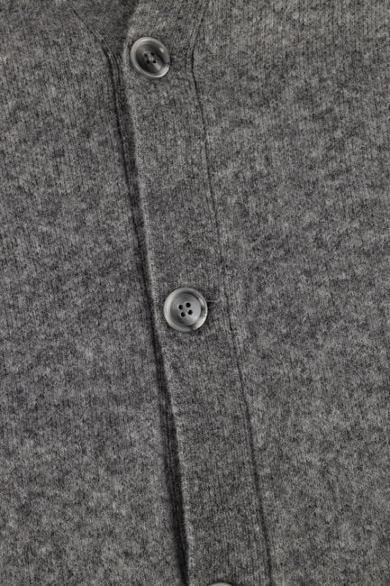 Grijze HOPEIUM Vest ALPACA BLEND LOGO CARDIGAN GREY MELANGE - large