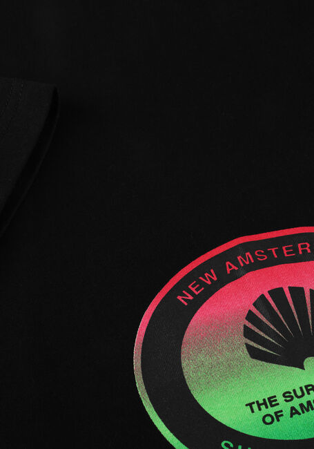 Zwarte NEW AMSTERDAM SURF ASSOCIATION T-shirt SURF CENTRE TEE BLACK - large
