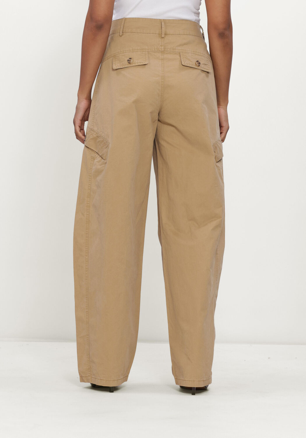 Zand CO'COUTURE Broeken EVELYNCC BARREL PANT - large