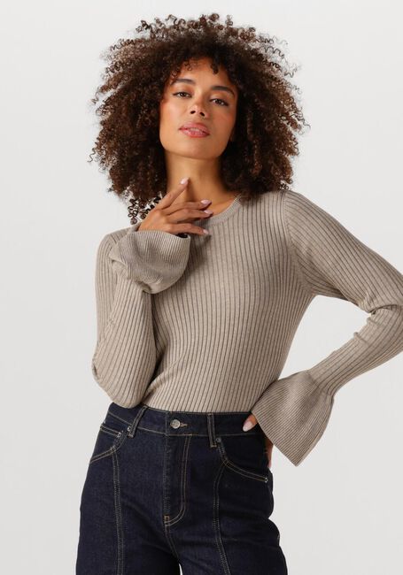 Beige CO'COUTURE Top BALIN WIDE CUFF KNIT - large