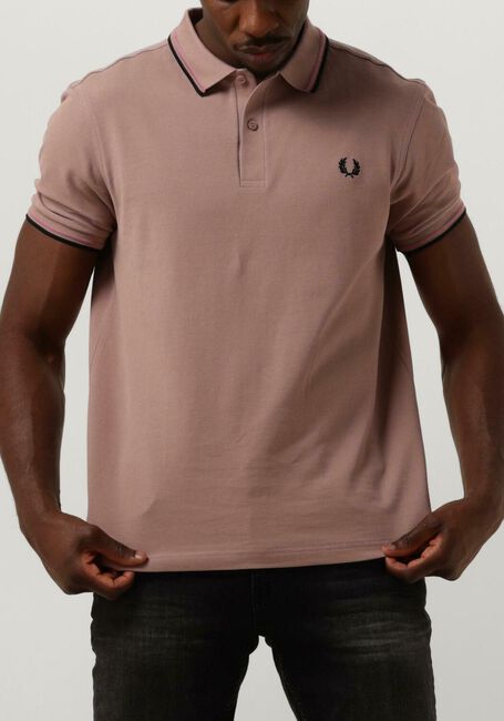 Lichtroze FRED PERRY Polo THE TWIN TIPPED FRED PERRY SHIRT - large