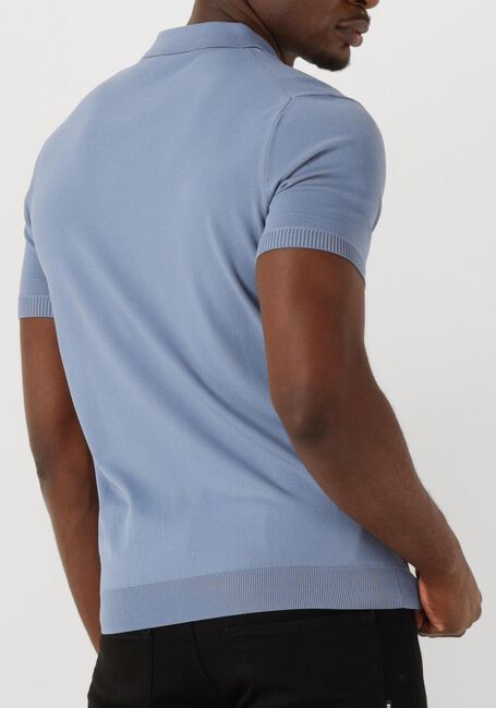 Lichtblauwe GENTI T-shirt POLO BUTTON SS K2046-1260 - large