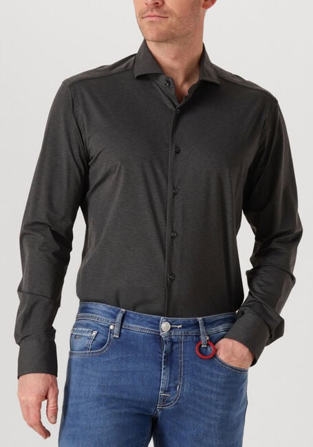 Donkergrijze XACUS Klassieke overhemden ACTIVE SHIRT 520ML - large