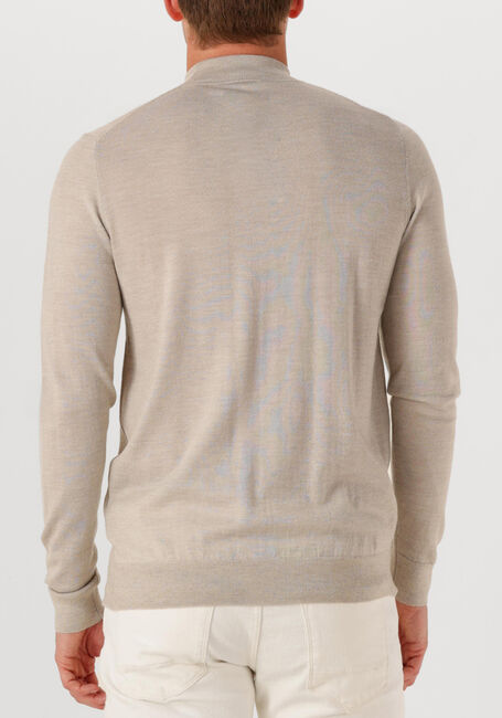 Beige PROFUOMO Coltrui PULLOVER MOCK NECK MERINO - large