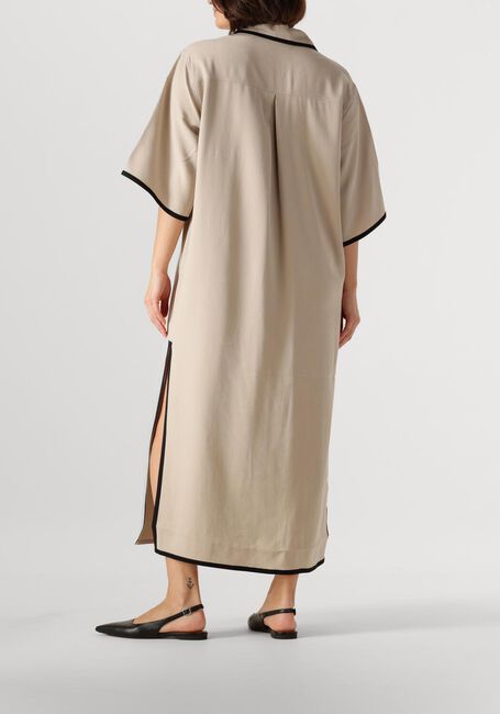 Beige COPENHAGEN MUSE Midi jurk SI SHIRT DRESS - large
