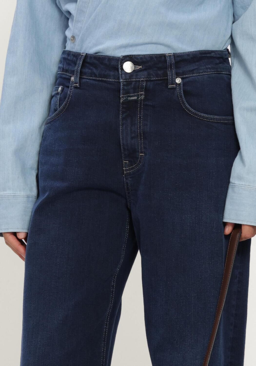 Donkerblauwe CLOSED Wide jeans JAYLA - large