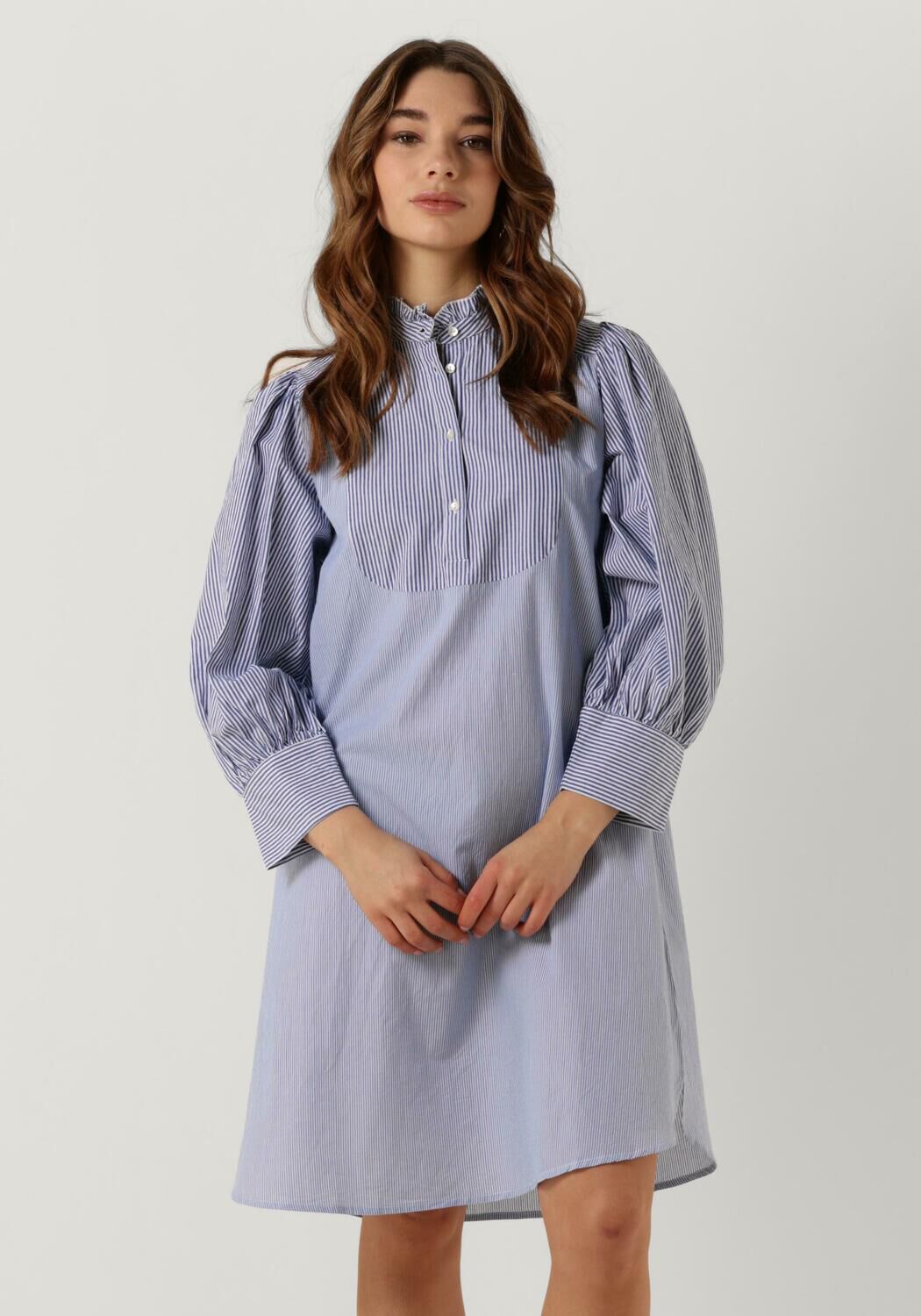 Antik Batik Mini Jurk Dames Polette Dress, Maat: M, Kleur: Lichtblauw