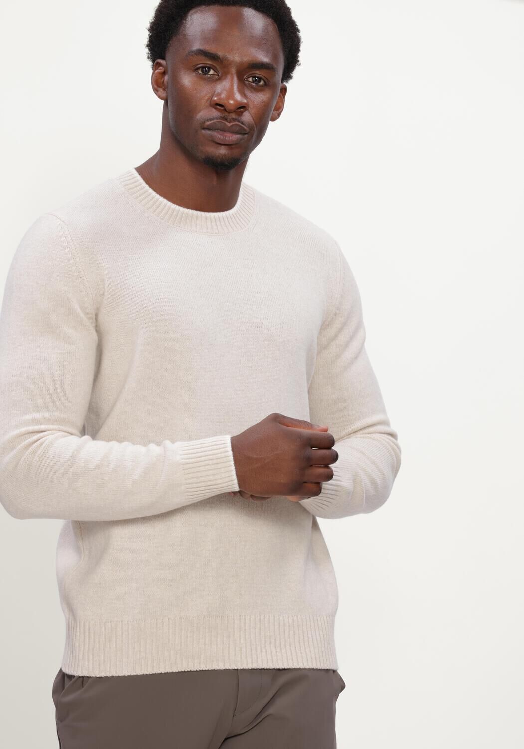Beige GRAN SASSO Polo CREW L/SLV - large