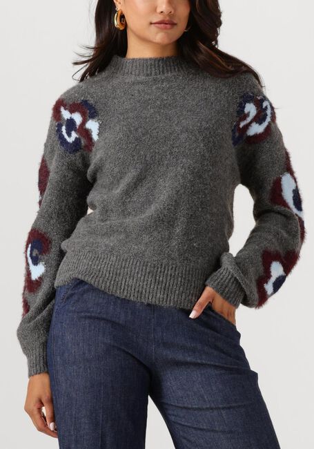 Grijze CAROLINE BISS Trui 4256 - large